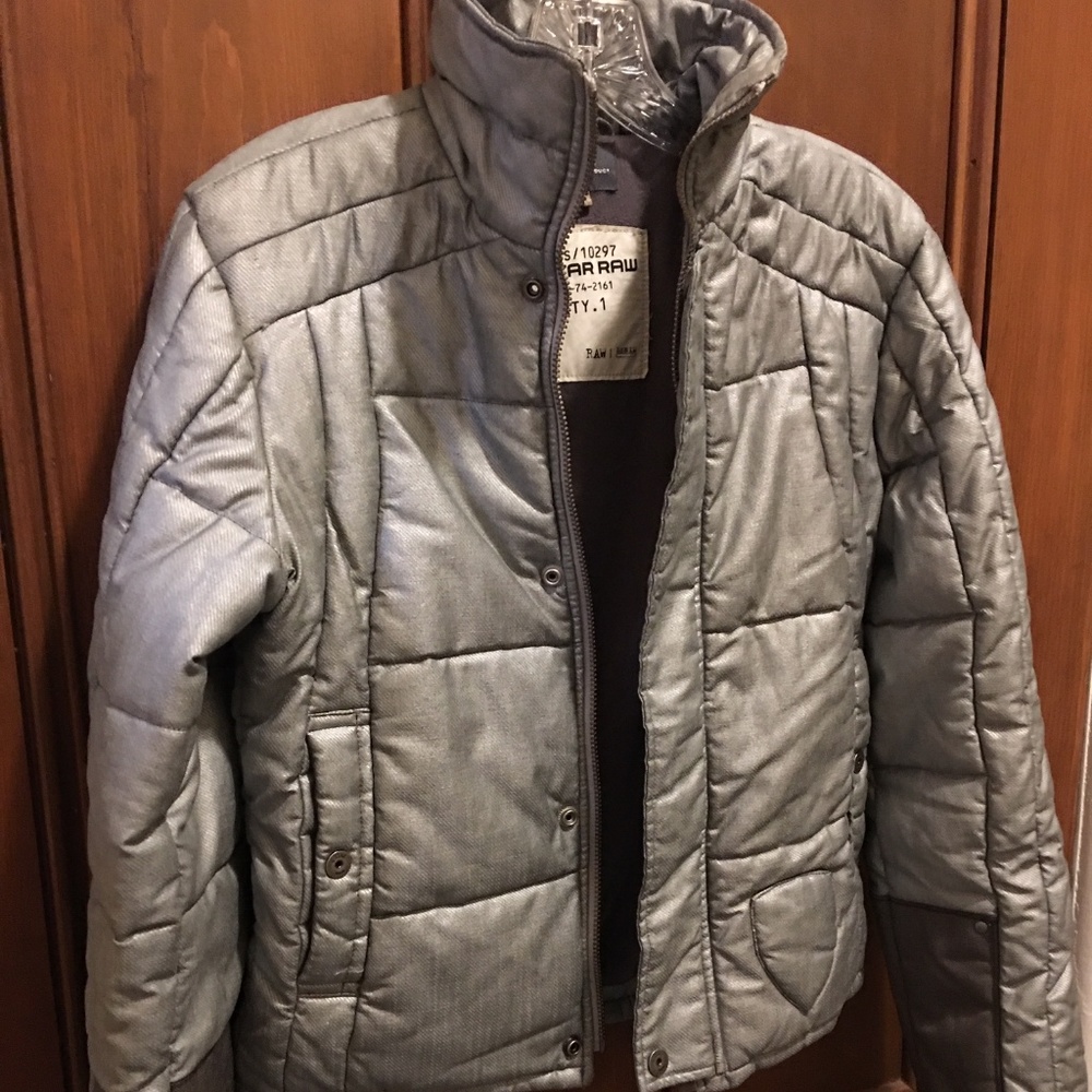 RARE G-STAR RAW Robot Inspired Silver Jacket (SM)
